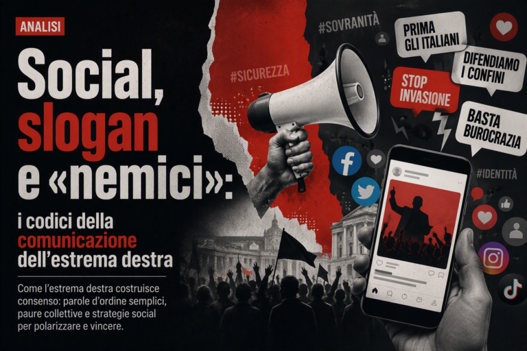 Social, slogan e «nemici»: i codici della comunicazione dell’estrema destra 